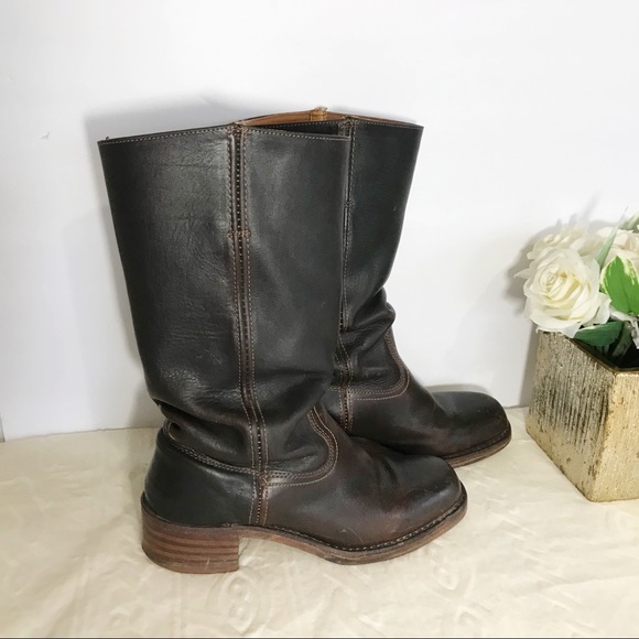 Frye Shoes - Frye Campus 14L Boots Brown Leather